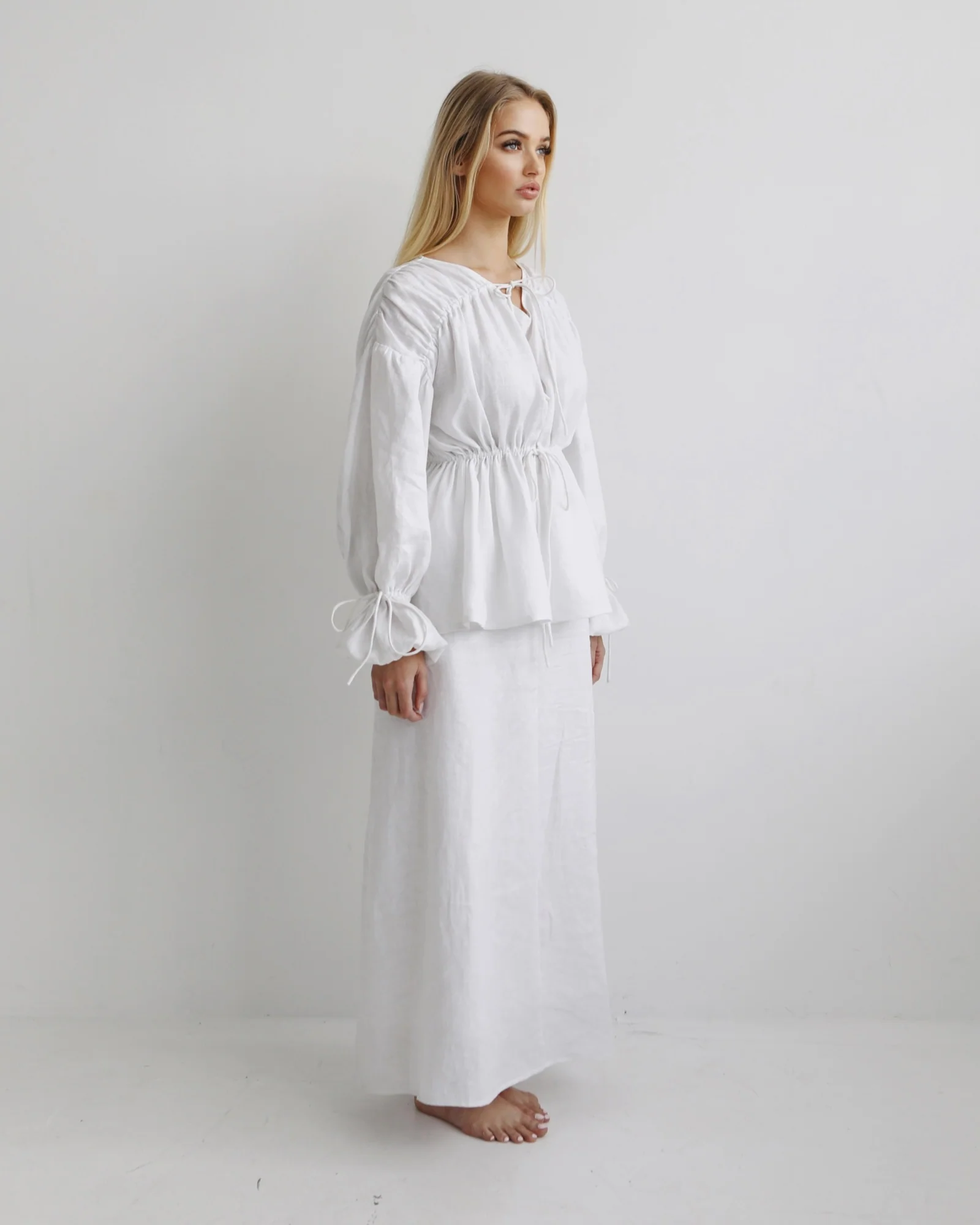 ALAIIA LINEN TOP - Image 3