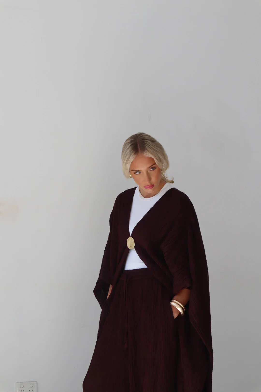 ILAYDA CAPE - MAHOGANY - Image 10