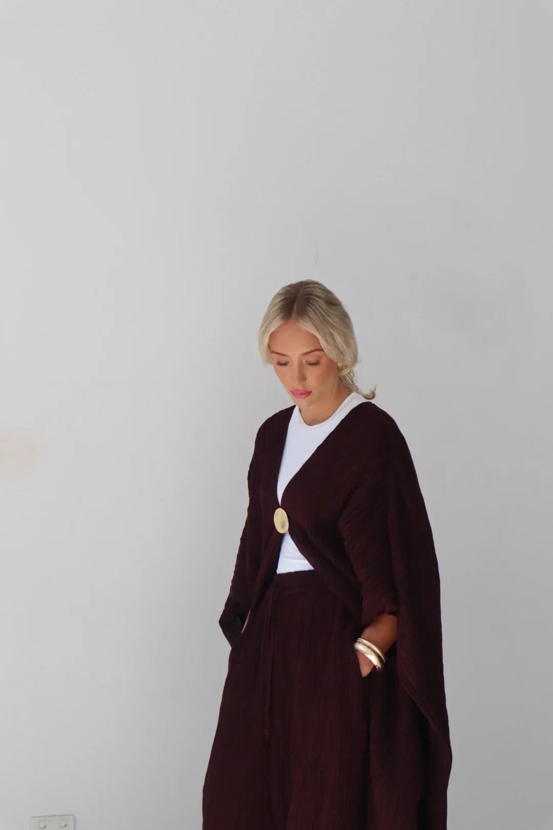 ILAYDA CAPE - MAHOGANY - Image 9