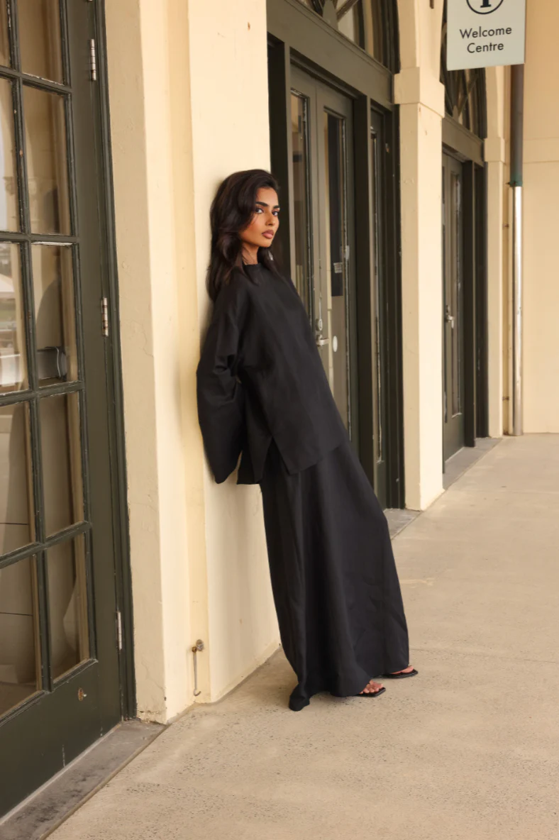 LAYALI SKIRT AND TOP - BLACK - Image 3