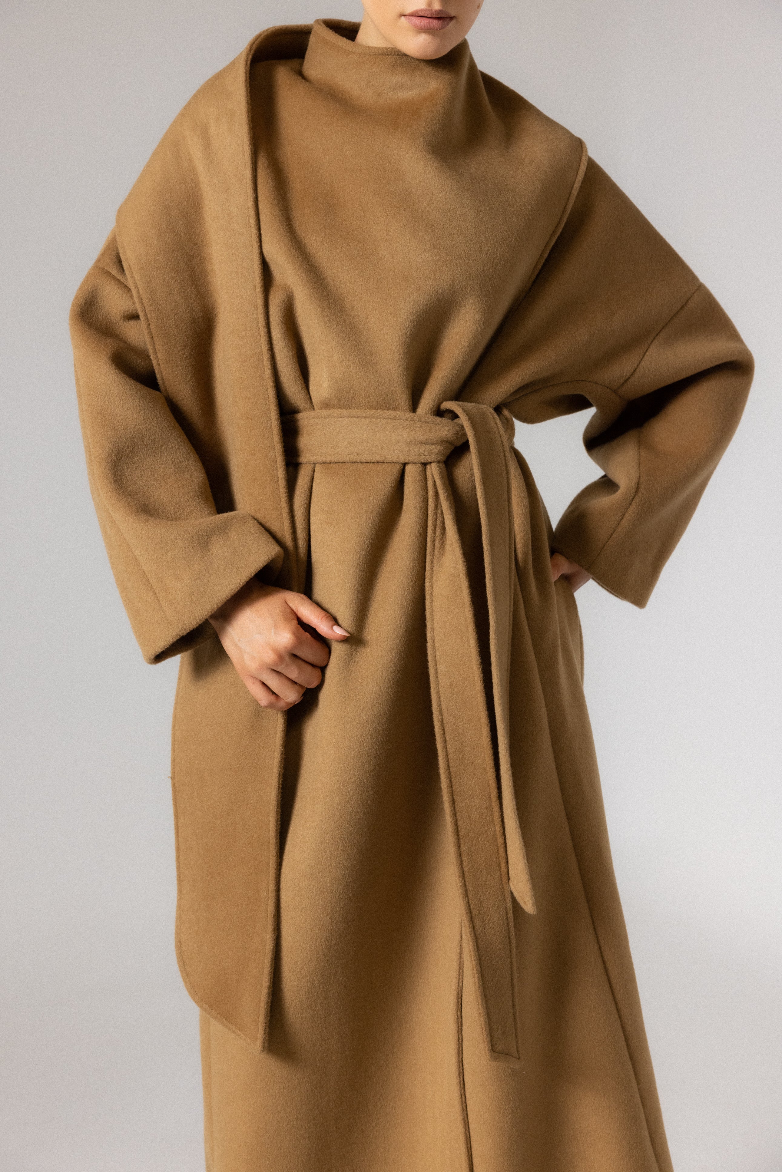 YASEMIN MAXI WRAP COAT - Image 4
