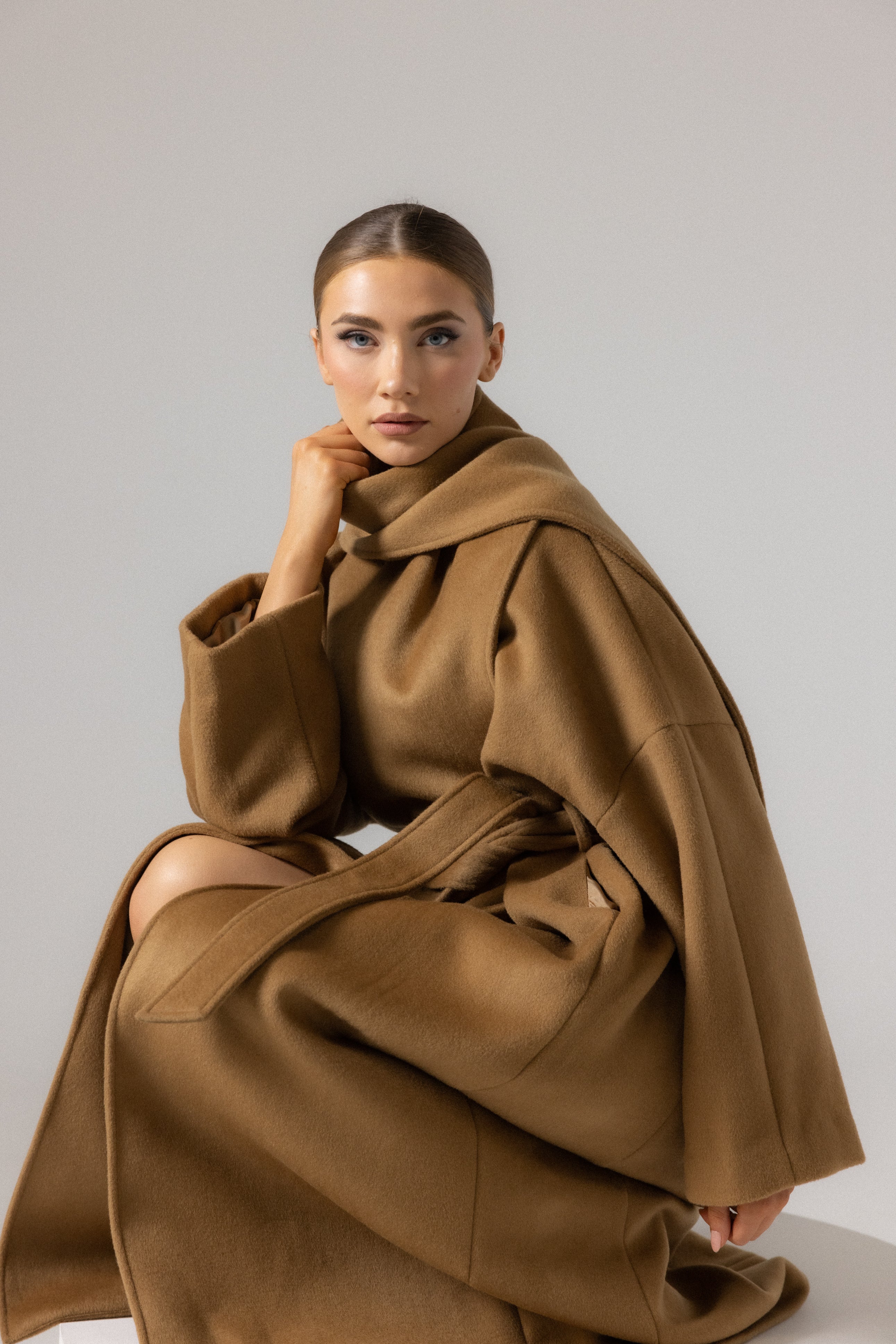 YASEMIN MAXI WRAP COAT - Image 8